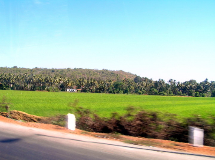Goas Landschaft zieht vorbei