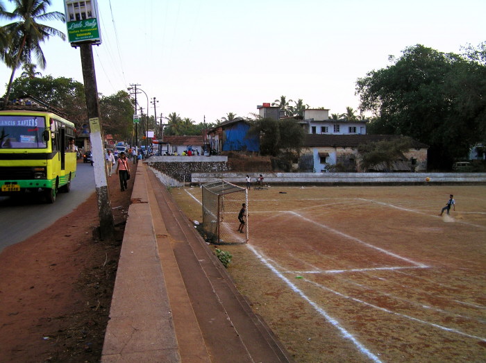 Candolim Fuballplatz ( Goa Indien )