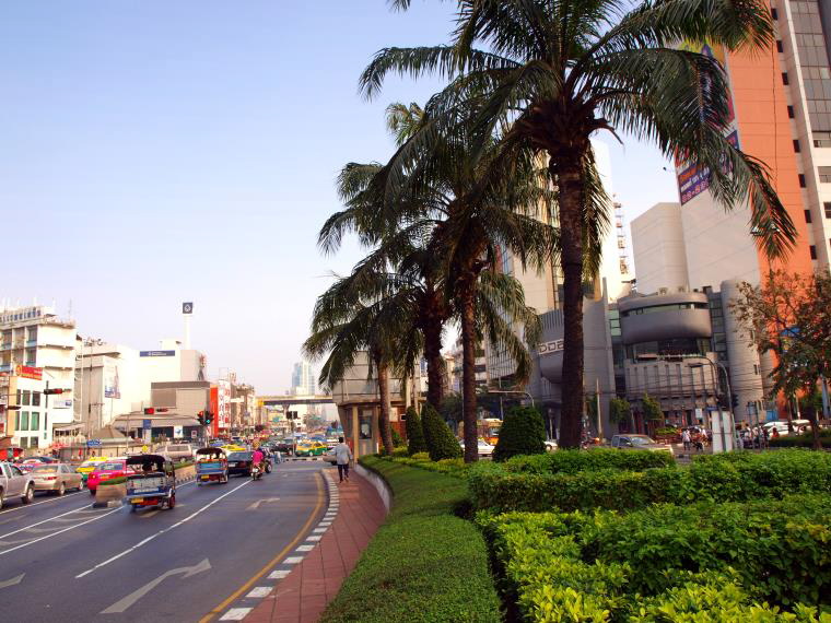 Bangkok nahe des Bahnhofes