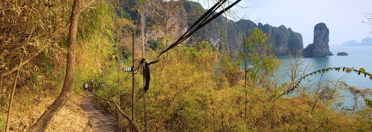 Von Aonang nach Phaiplongbeach ( Panorama aus 3 Bildern )