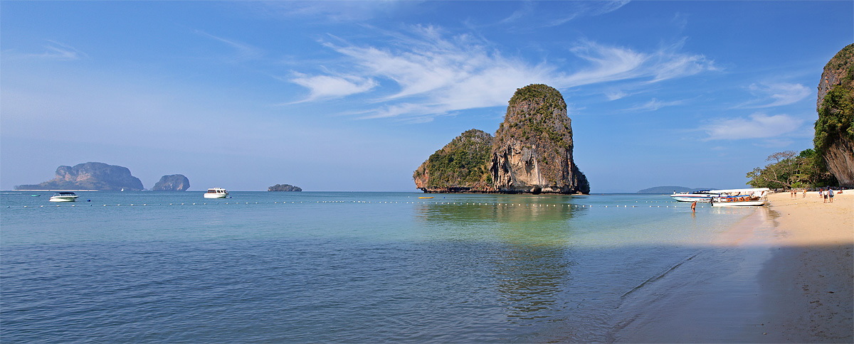 Phra Nang Beach Panorama ( 2 Aufnahmen )