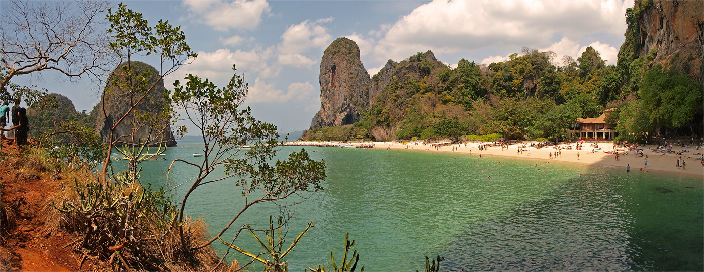 Phra Nang Beach Panorama ( 2 Aufnahmen )