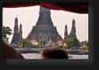 Sehenswrdigkeit im vorbei fahren. Wat Arun Bangkok.